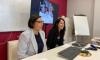 A Concelleira Maria Rozas e Ana Olveira na apertura da xornada