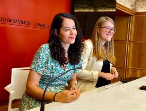 Maria Rozas e Carme Casado durante a presentación