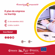 Coworking Compostela Digital da Cámara de Comercio de Santiago:  O plan de empresa na StartUp.  